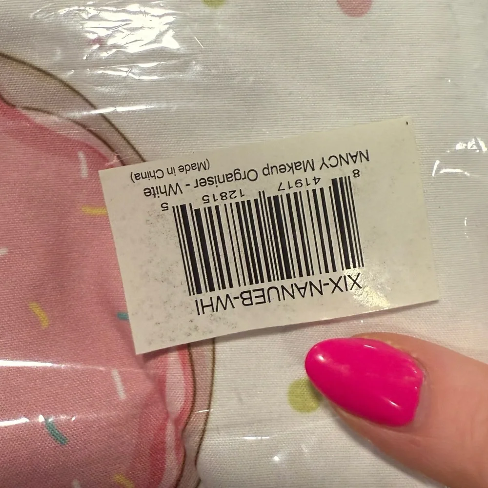 3 FOR $15 Unicorn Donut Make Up Organizer Bag NWT